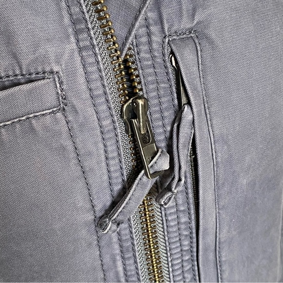 Madewell Fleet Utility Military Zip Jacket in Gray, size XS - Picture 5 of 16